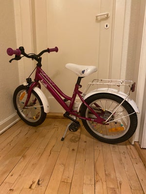 Pigecykel, classic cykel, X-zite, 16 tommer hjul, X-zite Happy Heart Pigecykel.
Hjul størrelse 16X2.