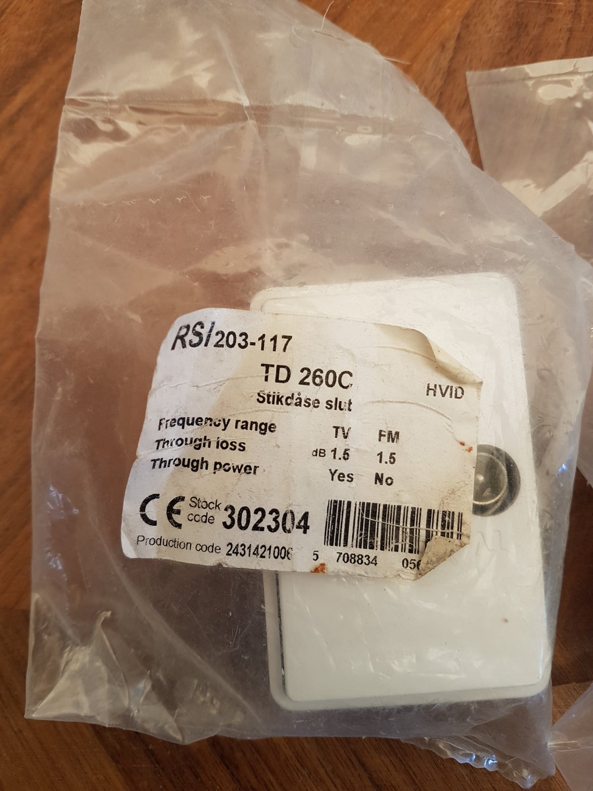 Triax slutdåse TD260 hvid, LK Fuga Triax, TD260C / TD260D /