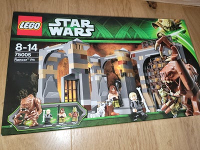 Lego Star Wars, 75005 Rancor Pit, Nyt og uåbnet sæt fra 2013.
Med Rancor og 4 minifigs.
Indeholder 2