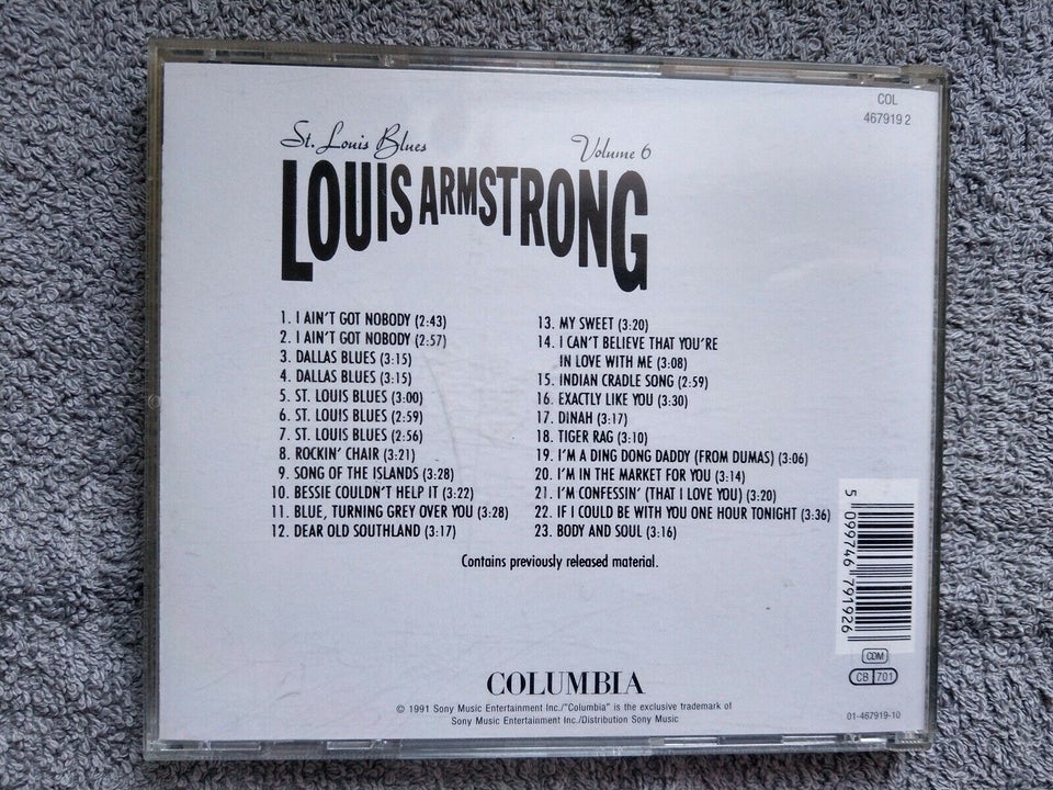 Louis Armstrong: 3 titler, jazz