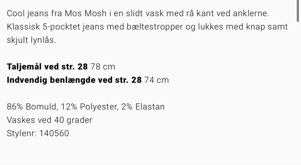 Jeans, Mos Mosh, str. 28