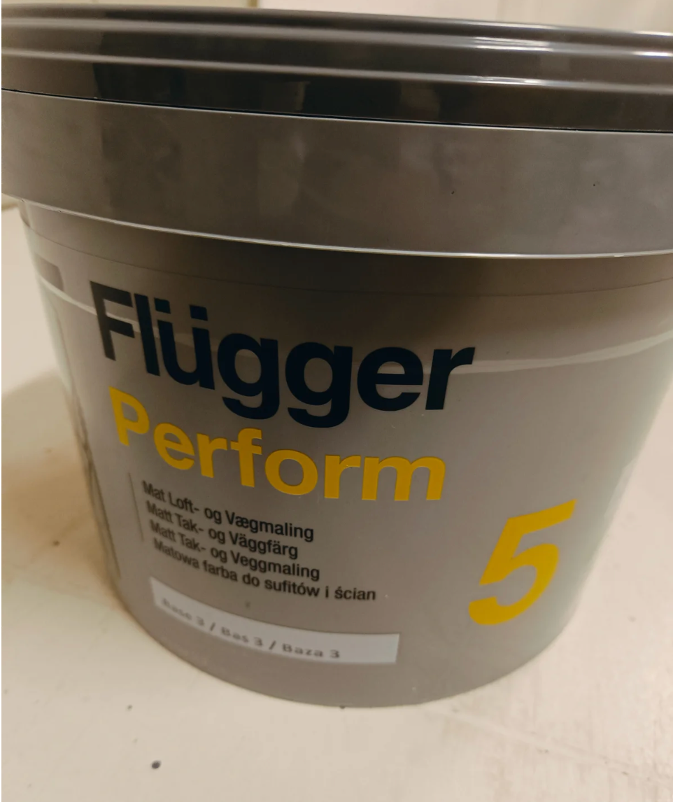 Vægmaling, Flügger Perform 5, 10 liter
