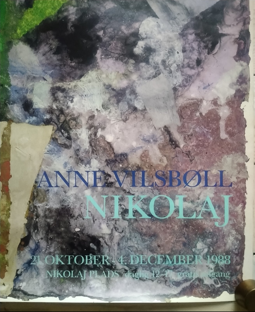 Udstillingsplakat, Anne Vilsbøll, motiv: Abstrakt
