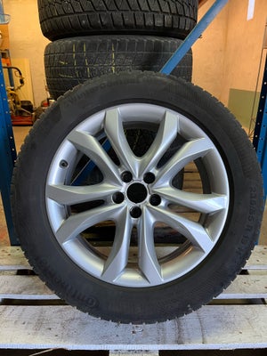 Alufælge, 19", Audi, 235 / 55 / R19, vinterdæk, Continental, 5-6mm mønster, fælge med dæk, Har sidde