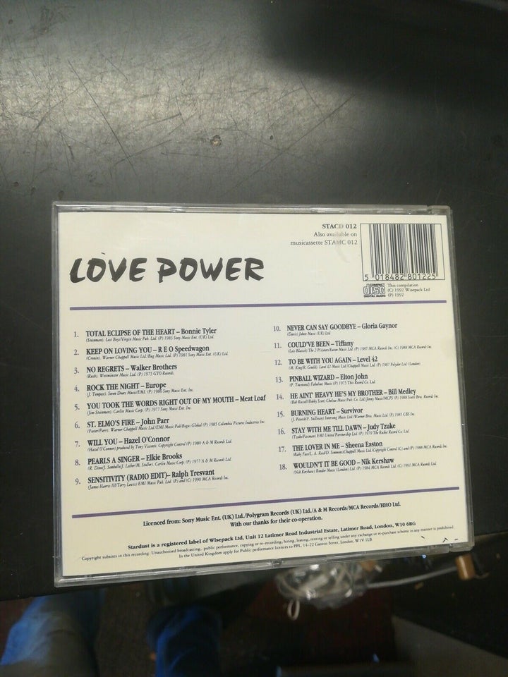 Forskellige Kunstnere : Love Power, pop