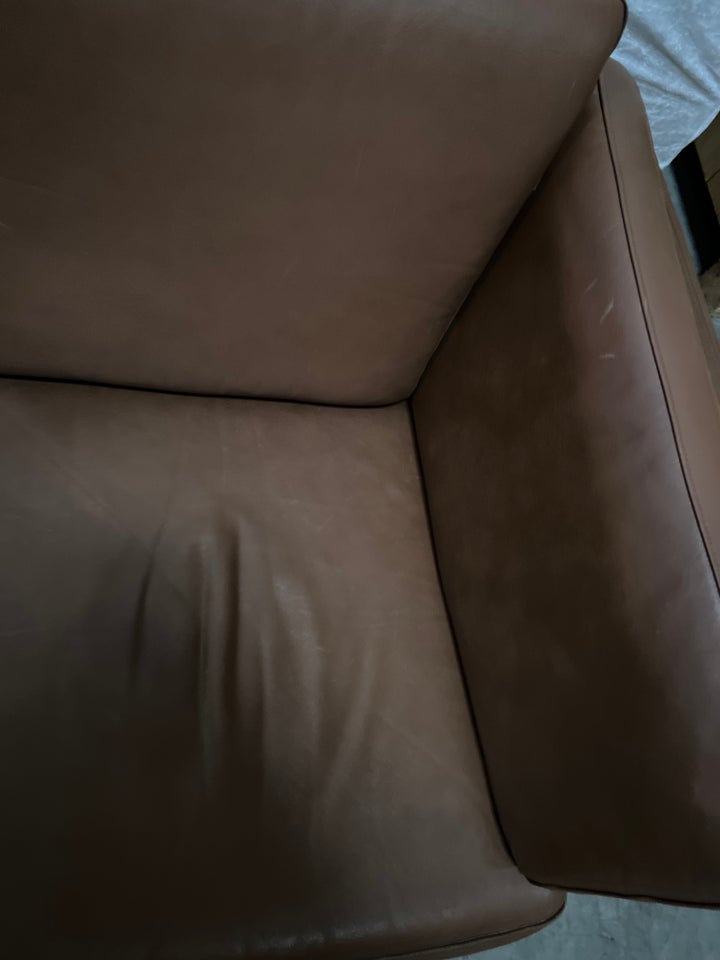 Sofa, læderlook, 2 pers.