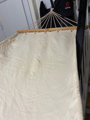 Hængekøje, Træ,/ stof, 2 styk, brugt L:190 B80 cm, prisen pr, sty.