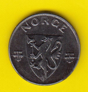 Skandinavien, mønter, (844) Norge 2 Øre jern