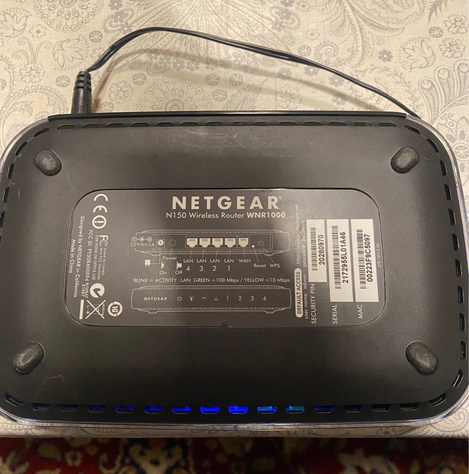 Router, wireless, Netgear N150