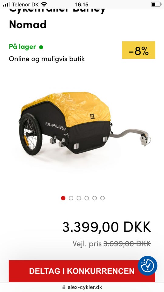 Cykelanhænger, Burley nomad cargo rack