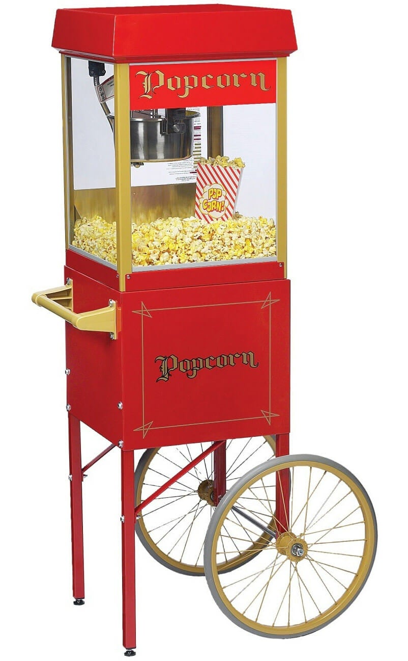 Popcornmaskine 4 oz, med understel