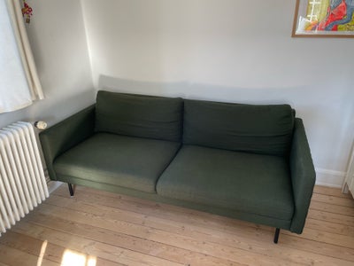 Sofa, bomuld, 3 pers. , Sicilia fra Ilva, Rigtig pæn og velholdt sofa i mørkegrønt stof. Længde 195 