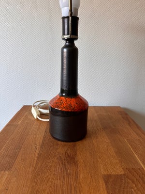 Lampe, Ole Christiansen keramik, Fin retro keramik lampe. Velholdt 