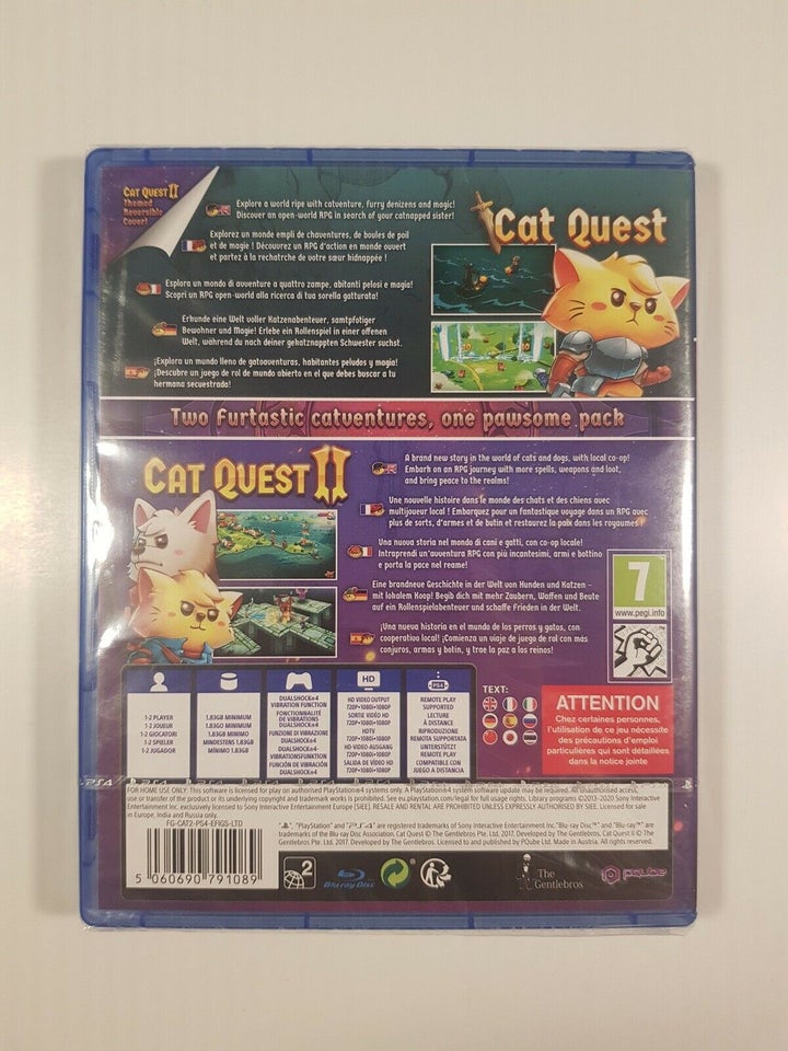 (Nyt i folie) Cat Quest + Cat Quest 2, PS4