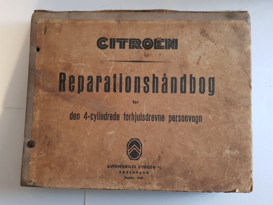 reparationshåndbog, Citroen reparationshåndbog 1949