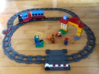 Lego Duplo, 10506 + 10507, Mit første togsæt 10507 - elektrisk togsæt, station m.m. 
10506 ekstra sk