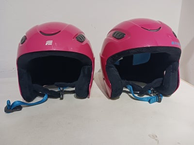 Skihjelm, Everest, str. 50/51 &  54/55, To gode og flotte lyserøde hjelme fra Everest. Kun brugt på 