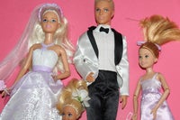 Barbie, Brud og gom + 2 brudepiger