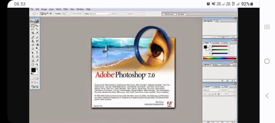 Photoshop 7.0, Billedbehandlingsprogram