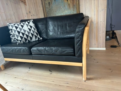 Sofa, læder, 2 pers. , Ukendt, L.152 cm H. 75cm D.80cm
Lædersofa ukendt mærke 
Sofaen skal afhentes 