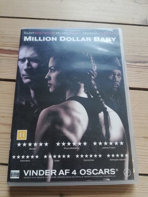 Million Dollar Baby, DVD, drama, Filmen fra 2004 med Clint Eastwood, Hillary Swank og Morgan Freeman