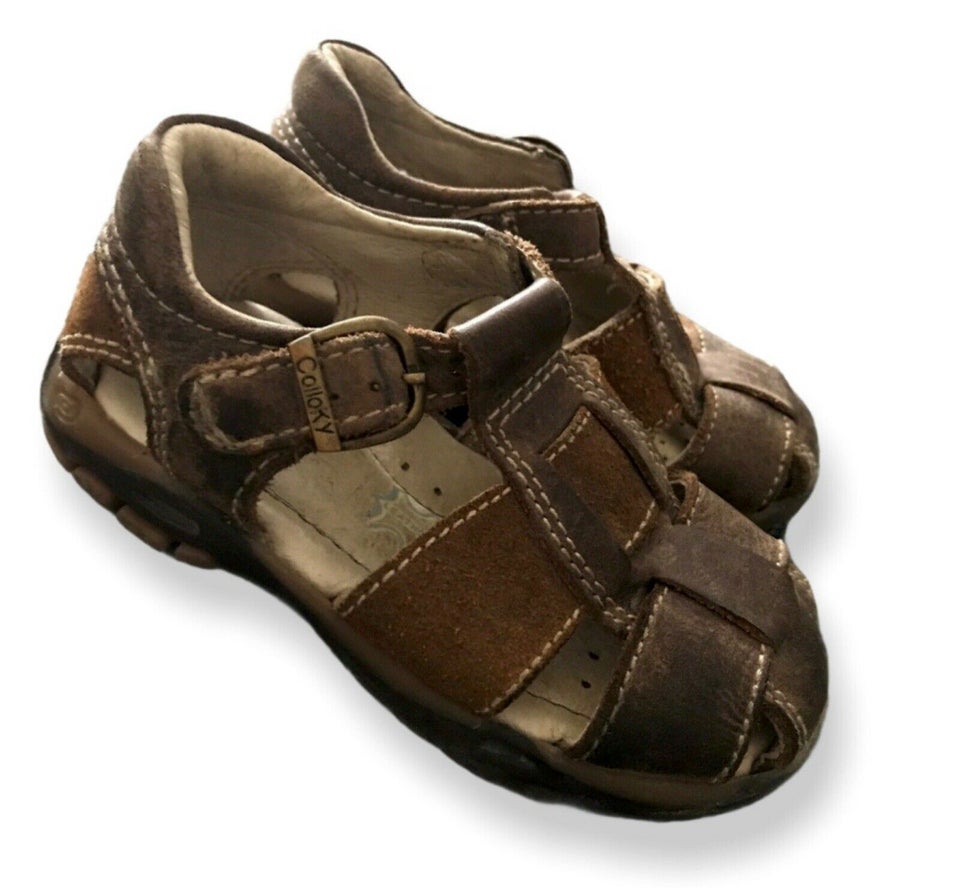 Sandaler, str. 23, Sandaler sko 23 brune brun ruskind
