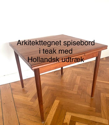 Anden arkitekt, bord, Slagelse Møbelfabrik, Arkitekttegnet spisebord med Hollandsk udtræk -smukt og 