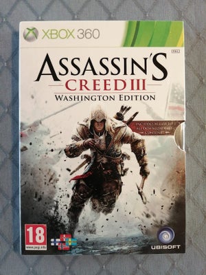 Uåbnet Assassin's Creed III Washington Edition, Xbox 360, Assassin's Creed iii foregår i USA under d
