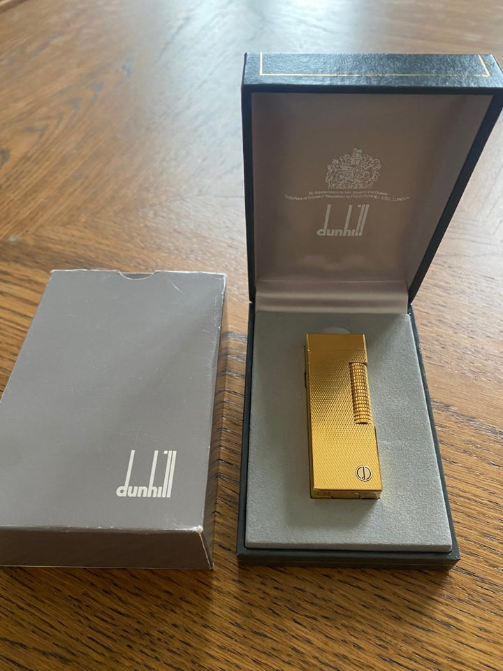 Cigartilbehør, Dunhill lighter Gold plated barly