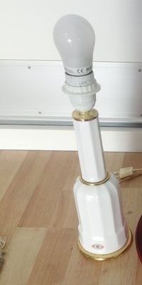 Lampe, Heiberg Søholm Keramik, Flot med Guld kant Mål H: 34cm afh pris Ingen afslag i prisen kun sal