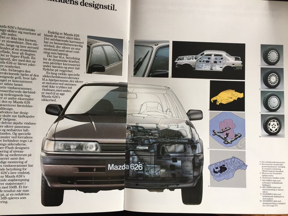 Original salgsbrochure, MAZDA 626