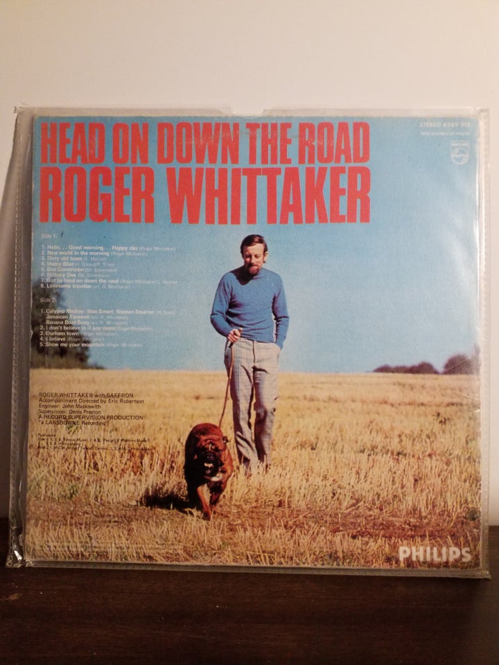 LP, ROGER WHITTAKER, HEAD ON DOWN THE RIAD