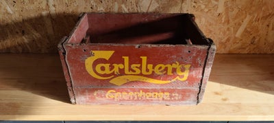 Ølkasse, Carlsberg trækasse, 2 stk's fine og gamle trækasser fra Carlsberg 

Mål: ca 40x30x25 cm

De