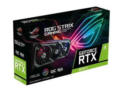RTX 3070 ti OC Asus, 8 GB RAM, Perfekt, Sælger ROG STRIX 3070 Ti OC, Bemærk OC modellen til 4000.-

