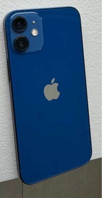 iPhone 12 Mini, 64 GB, blå, Perfekt, Fra august 2023 - har været i cover/panzerglas så ingen ridser 