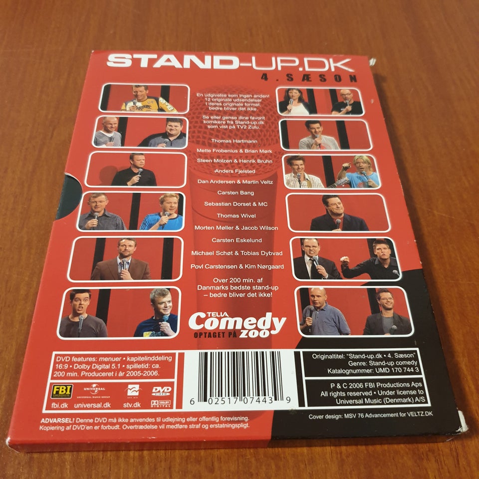 STAND-UP.DK 4. Sæson (Box-set med 2 Discs), DVD, stand-up