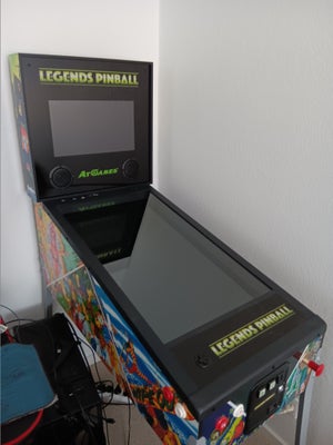 At games legends pinball, flippermaskine, Perfekt, Med backglass switchboart monteret i