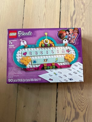 Lego Friends, 40360, Ny og uåbnet. Friends navneskilt. Name sign. Kan justeres til egne navn selvføl