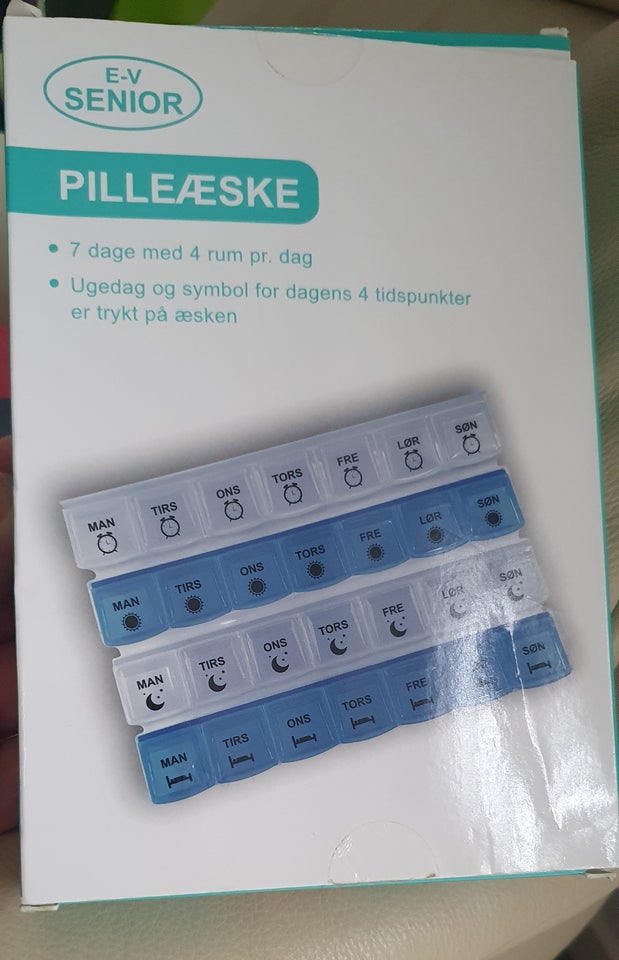 Sygepleje, Pilleæske med 28 rum