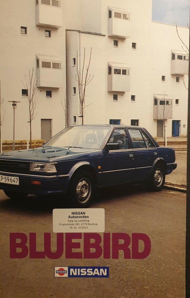 Brochure, Nissan Bluebird