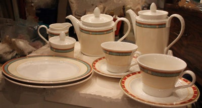 Porcelæn, Millenia ved Villeroy & Boch, 2 tallerkener, 2 kander, 2 kopper med underkop, 1 flødekande