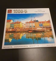 1000 brikkers puslespil af Nyhavn/København, puslespil