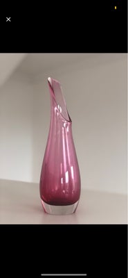 Vase, Glasvase, Flot Holmegaard vase i tykt glas.

Ca. 25 cm høj