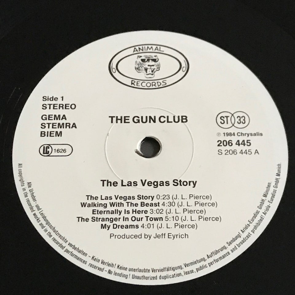 LP, The Gun Club, The Las Vegas Story