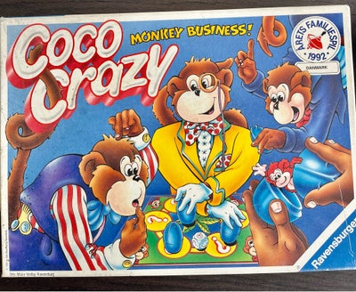 Coco Crazy Monkey Business! Komplet, Familiespil hyggespil , brætspil, Spilet er 100% komplet 

Æske