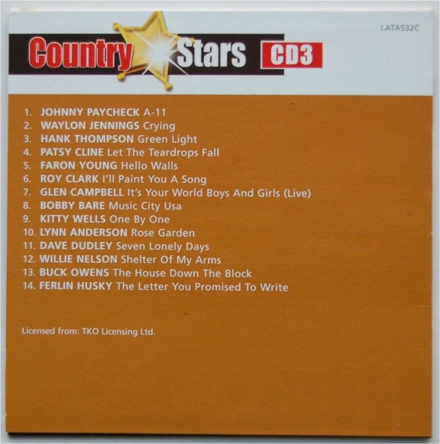 Various Artists: COUNTRY STARS 5 CD BOX, country