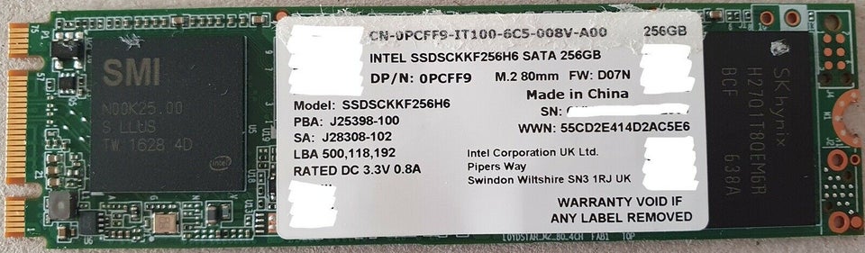 MICRON M600 2280 SATA III SSD, 256 – – Køb og Salg af Nyt og Brugt