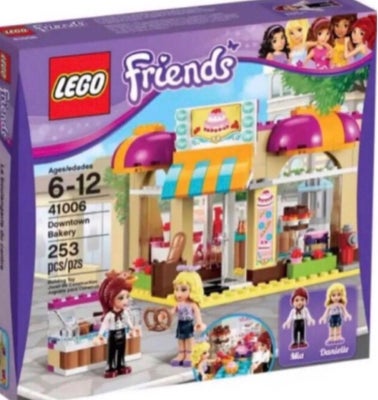 Lego Friends, 41006, Midtbyens bageri. Downtown Bakery. Mia og Danielle. Fra 2013. I uåbnet æske. Pe