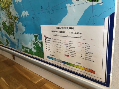 Landkort, Skole Landkort Danmark, - Dba.dk - Køb Og Salg Af Nyt Og Brugt