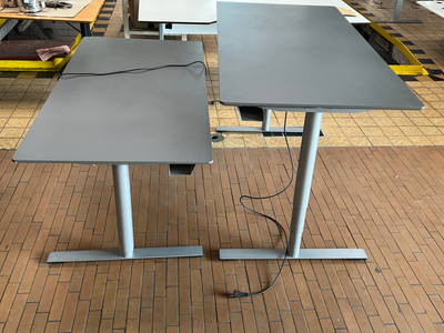 Skrive-/computerbord, 4 x Scanoffice linak dencon grå , b: 160 d: 80, Det smukke skrivebord, er en e